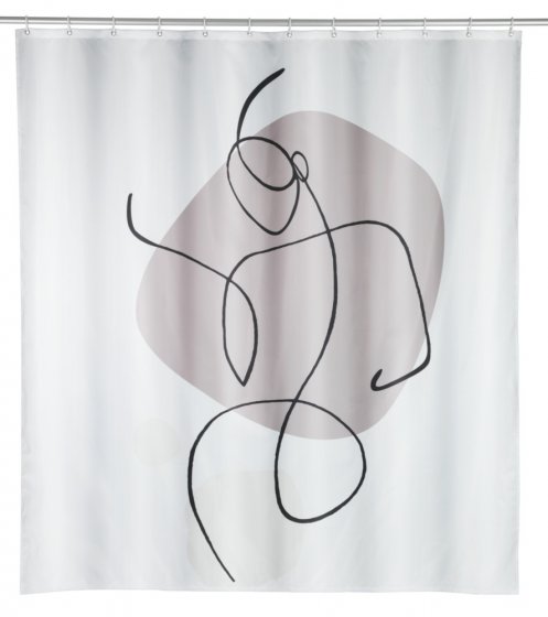 Duschvorhang Mod. Ladyline, 180 x 200 cm, Textil (100 % recyceltes Polyester) 