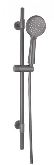 Brauseset Mod. Young Gunmetal Grey, Länge Stange: 66 cm 