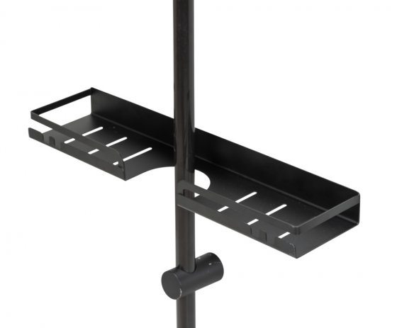 Turbo-Loc® Duschstangencaddy Mod. Altarella L, Schwarz, aus Edelstahl 