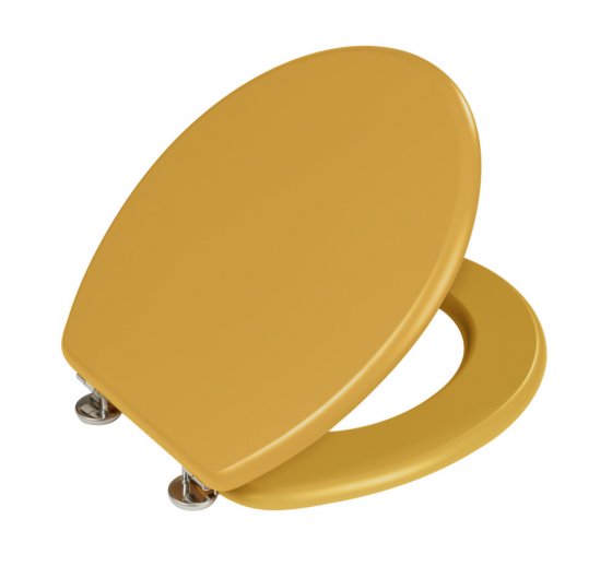WC-Sitz Mod. Prima Senfgelb matt, MDF, FSC® zertifiziert 