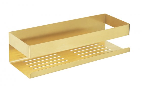 Turbo-Loc® Wandablage Mod. Genova Gold Matt, Befestigen ohne Bohren 
