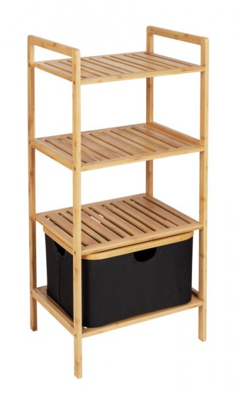 Regal mit 3 Etagen Mod. Ecori, FSC®-zertifizierter Bambus, recyceltes Polyester 