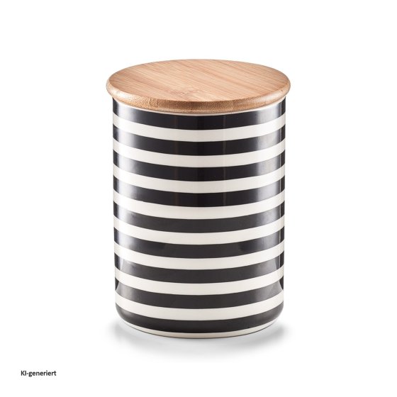 Vorratsdose mit Bambusdeckel Stripes 