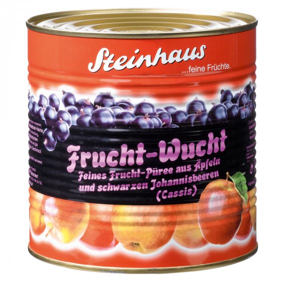 Steinhaus Frucht Wucht Cassis feinstes süßes Frucht Püree 2650g 