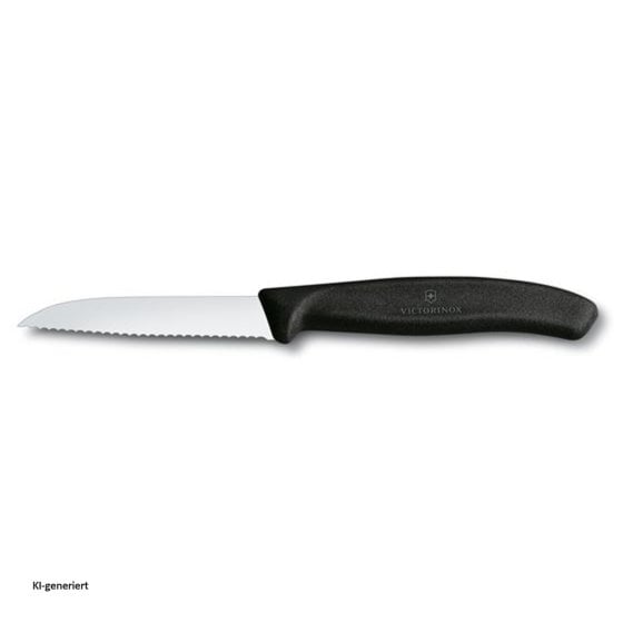 Gemüsemesser mit Wellenschliff 