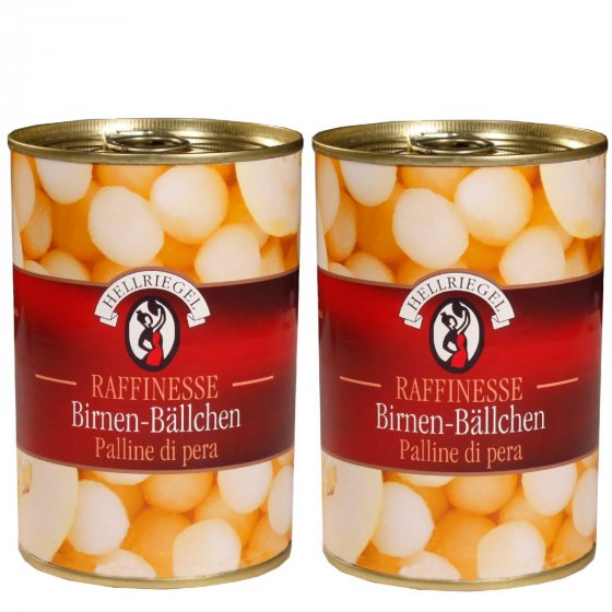 Hellriegel Birnenbällchen Sommerfrucht Spitzenklasse 425g 2er Pack 