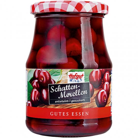 Hofgut Schatten Morellen entsteint gezuckert fruchtig süß 370ml 