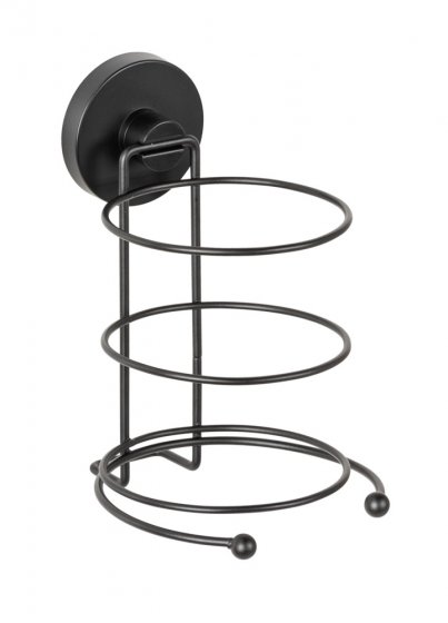 Vacuum-Loc® Haartrocknerhalter Mod. Milazzo Schwarz, Befestigen ohne bohren 