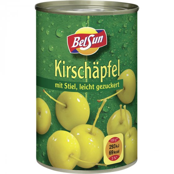 Steinhaus Baby Kirsch Äpfel mit Stiel leicht gezuckert 425ml 
