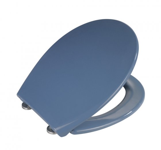 Premium WC-Sitz Mod. Samos Slate Blue, aus antibakteriellem Duroplast