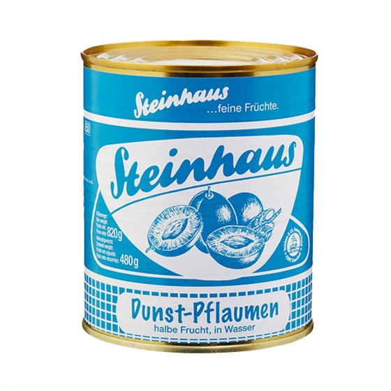 Steinhaus Dunst Pflaumen feine Früchte Pflaumen im Wasser 850ml 
