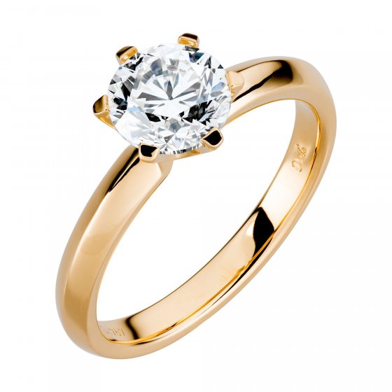 Ring Gold 750 mit natürlichem Brillant 1,50ct. 