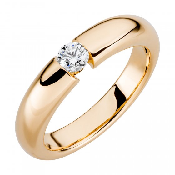Ring Gold 750 mit natürlichem Brillant 0,25ct. 