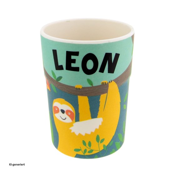 Kinderbecher Namensbecher Leon 