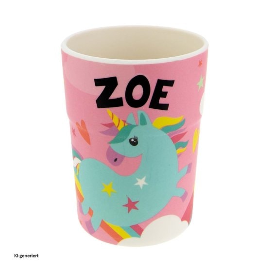 Kinderbecher Namensbecher Zoe 