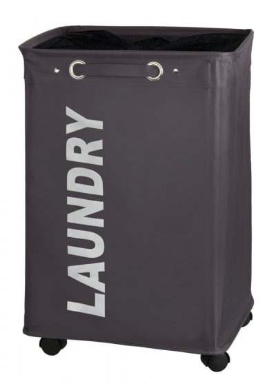 Wäschesammler Mod. Quadro Grau, Fassungsvermögen: 79 Liter 