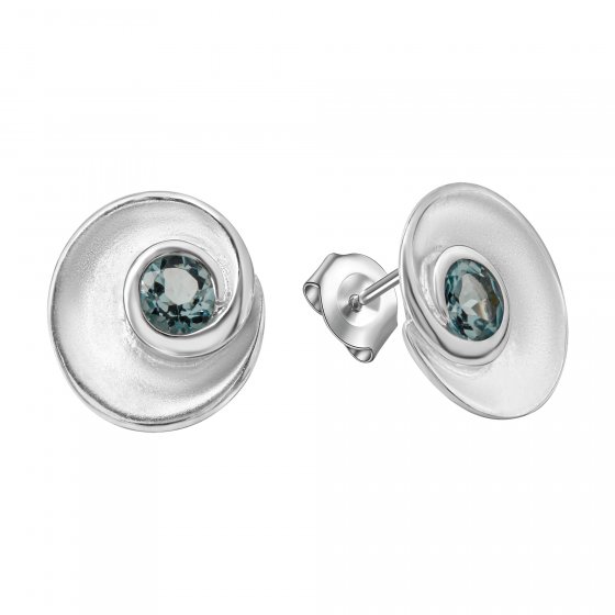 Ohrring 925 Silber mattiert 