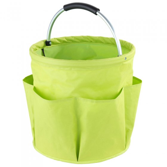 Universal Garten Caddy XL, 34 l, Grün, mit 6 Außentaschen für Gartenwerkzeug 