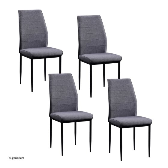 Stuhl Madison Webstoff 4er-Set 