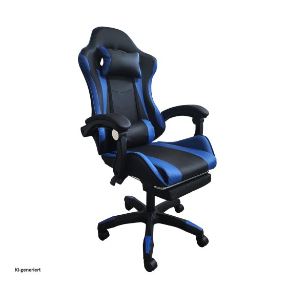 Schreibtischstuhl Krit Relax Schwarz-Blau 