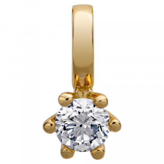 Anhänger Gold 585 mit natürlichem Brillant 0,25 ct. 
