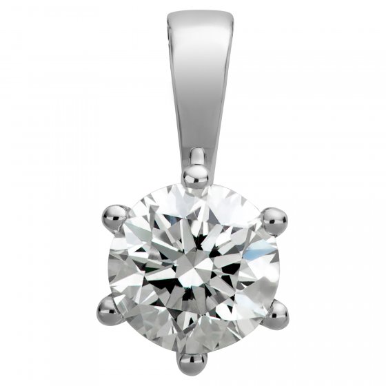Anhänger Gold 750 mit natürlichem Brillant 0,50 ct. 