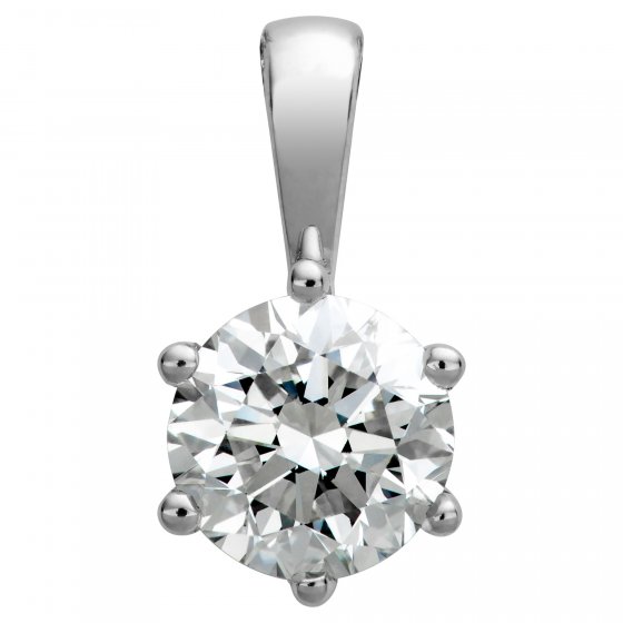 Anhänger Gold 750 mit natürlichem Brillant 1,00ct. 
