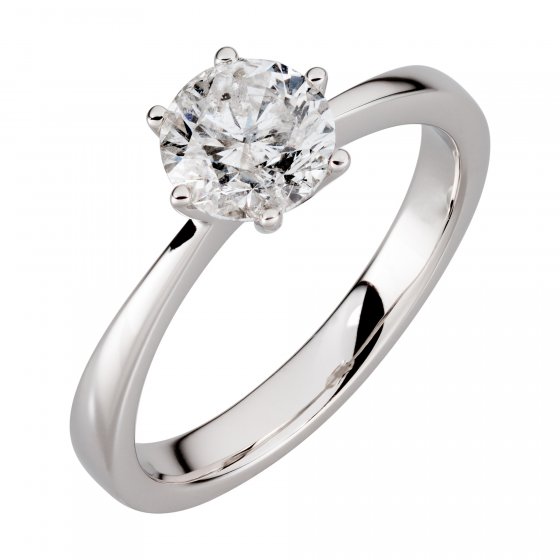 Ring Gold 750 mit natürlichem Brillant 1,00ct. 