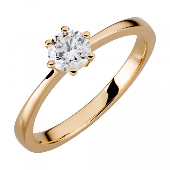 Ring Gold 750 mit natürlichem Brillant 0,50ct. 
