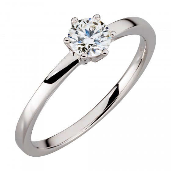 Ring Gold 750 mit natürlichem Brillant 0,50ct. 