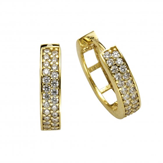 Ohrring 375/- Gelbgold Zirkonia 