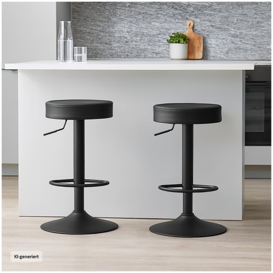 Moderner Barhocker im 2er Set höhenverstellbar und komfortabel 