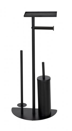 Stand WC-Garnitur Mod. Cosenza Neo Schwarz, 4 Funktionen 