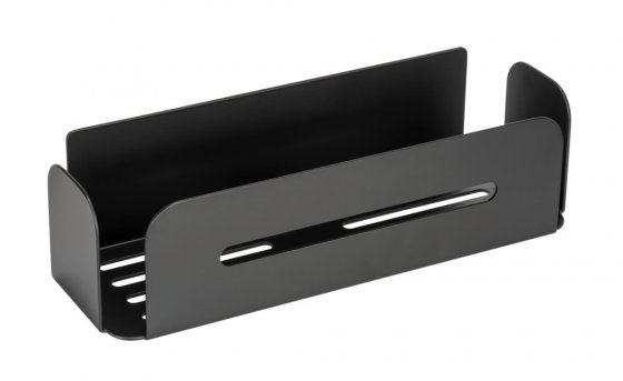 Turbo-Loc® Wandablage Mod. Bivio Black matt, aus Aluminium 