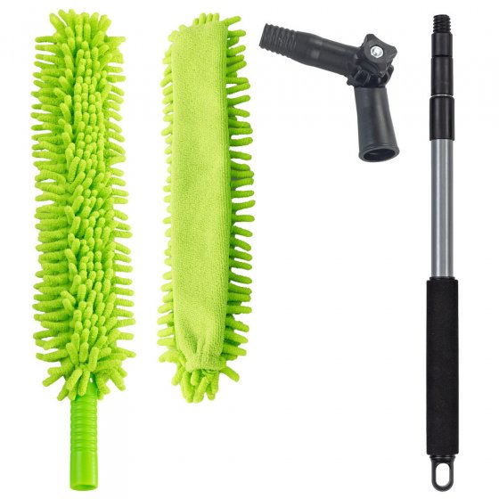 Teleskop-Staubschwert mit Knickgelenk, magnetisch anziehender Staubwischer 