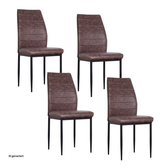 Esszimmerstuhl Madison Antikbraun 4er-Set 