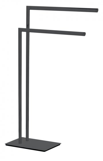 Handtuchständer Mod. Recco Schwarz, aus lackiertem Stahl 