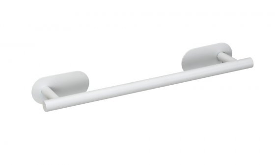 Turbo-Loc® Badetuchstange Uno Mod. Orea White matt, 40 cm, aus rostfreiem Edelstahl 