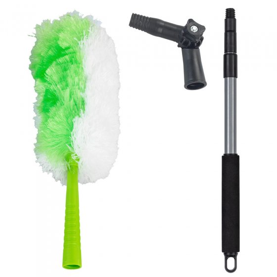 Staubwedel 2in1 mit Teleskopstiel und Knickgelenk, für alle Oberflächen 