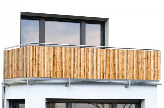 Balkon-Sichtschutz BAMBUS, witterungsbeständig 