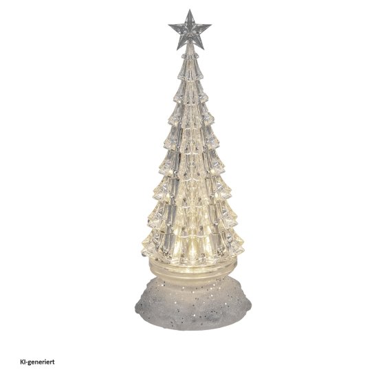 Weihnachtsdeko Tannenbaum mit Licht drehend 