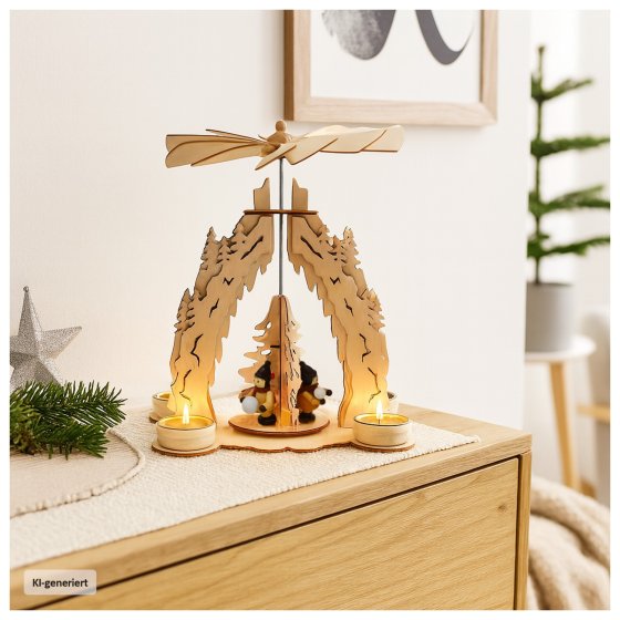 Weihnachtspyramide Schneeball 