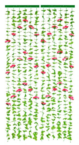 Blättervorhang Rosen, schützt vor Insekten & Blicken 