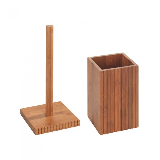 Utensilienhalter und Küchenrollenhalter Mod. Mera, 2-teiliges Set 