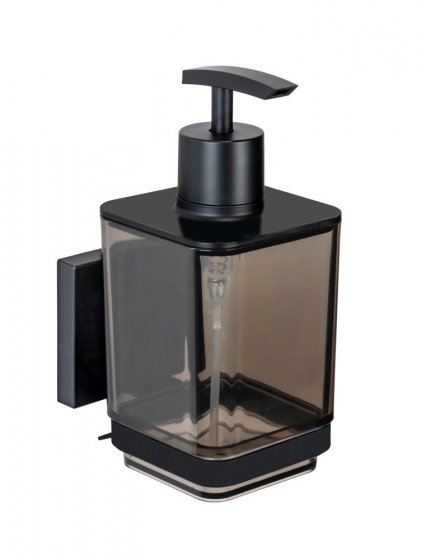 Vacuum-Loc® Seifenspender Mod. Quadro Schwarz, Befestigen ohne Bohren 