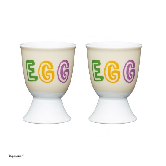 Eierbecher Porzellan 2er Set EGG 