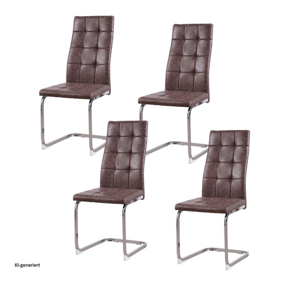 Schwingstuhl Ginny Vintage 4er Set 