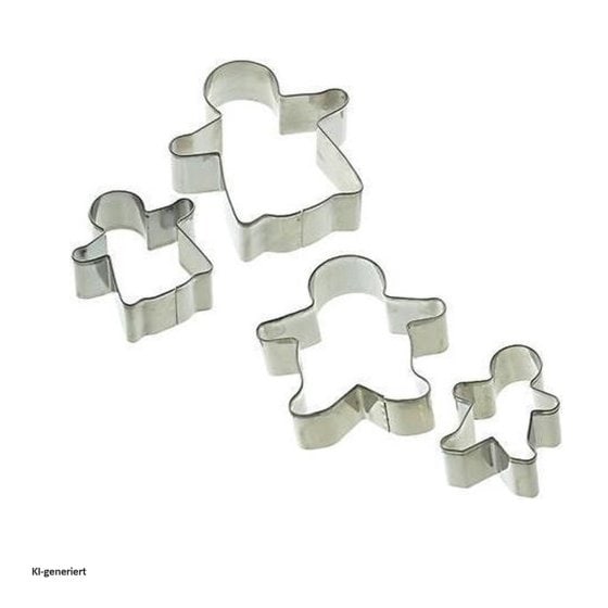 Ausstechformen-Set, Edelstahl, 4-teilig Lets Make 