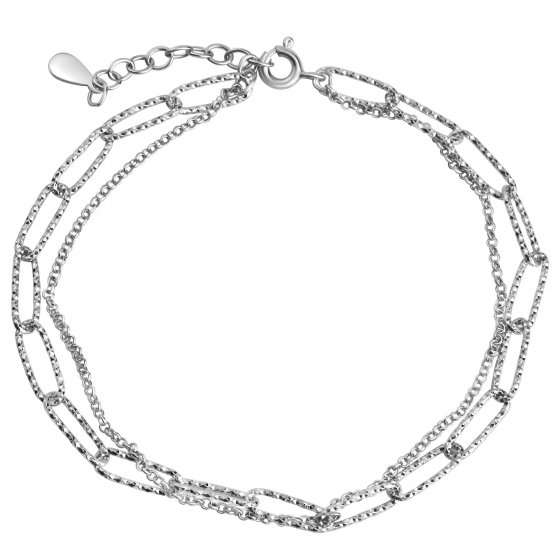 Armband 925 Silber rhodiniert diamantiert 