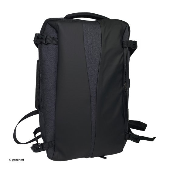 Business-Rucksack u. Tragetasche in einem Stylisch, funktional und kompakt 